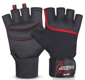 Kobo WTG-14 Gym Gloves with Wrist Support Black S